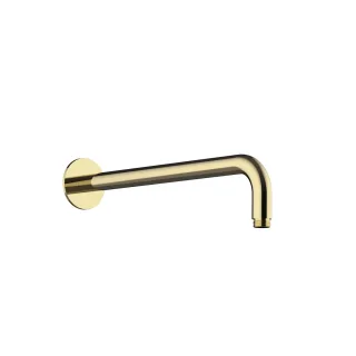 Herzbach LIVING SPA Wandarm 350mm 70 rund gewinkelt PVD Gold, 30.960350.1.03 30.960350.1.03