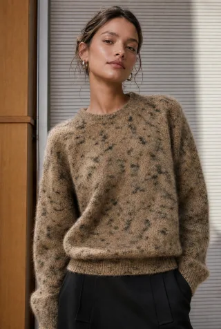 Jane Lushka - Pullover fancy blend H24208 beige - Gr. - S