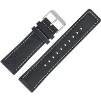 BOSS Uhrenarmband 24mm Leder Schwarz 659302652