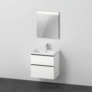 Duravit D-Neo Möbelwaschtisch mit Waschtischunterbau und Spiegel 650x480x2000 mm - DE011201818 DE011201818