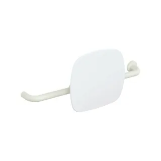 Hewi 801 Rückenstütze 801.51B9261R99 Wandabstand 150mm, Ausführung rechts, matt, Lehne signalweiß, reinweiß