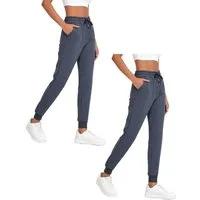 COMEOR Jogginghose Damen -Baumwolle Sporthose, Trainingshosen, Freizeithosen, Sweatpants (2-tlg)