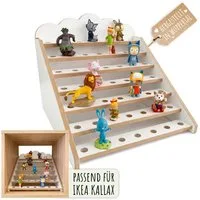 Holzura Kinderregal Tonie Regal für IKEA KALLAX – magnetisch – für ca. 50 Toniefiguren