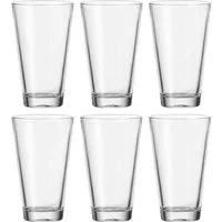 LEONARDO Glas Ciao, Kalk-Natron Glas, 6 Gläser, ideal für Saft, Wasser etc., Spülmaschinenfest