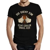 RAHMENLOS® T-Shirt als Geschenk für Brüder und Onkel: So sieht ein echt cooler Onkel aus