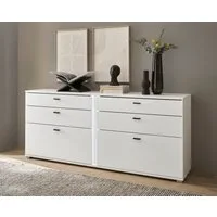Home affaire Sideboard LONG ISLAND (1 St), in moderner Trendfarbe,inklusive senkrechter Beleuchtung,Breite 200 cm