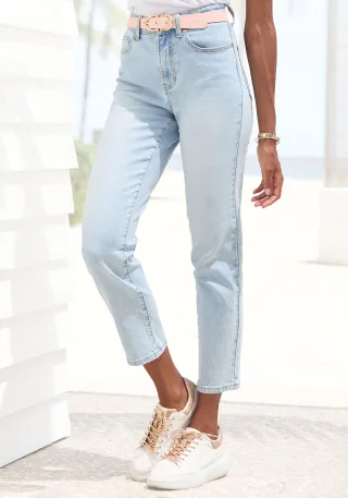 LASCANA Ankle-Jeans mit Stretchanteil, elastische Jeans in gerader Passform