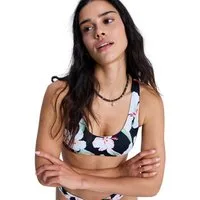 Roxy Bandeau-Bikini-Top Printed Essentials Athletic Bra
