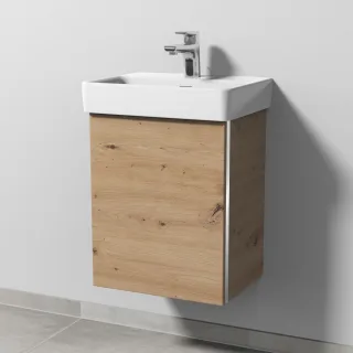Sanipa 3way Waschtischunterbau zu Laufen Pro S Waschtisch mit 1 Tür, Eiche Natural-Touch BR78385
