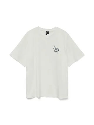 VERO MODA - VMVERA CATY SS TOP BOX JRS Snow White - Gr. - L