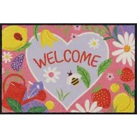 Salonloewe Fußmatte Salonloewe ASTRIDS GARDEN Fußmatte Wohnmatte 50 x 75 cm, Rechteckig, Höhe: 7 mm, In- und Outdoor, waschbar bei 40° Grad und trocknergeeignet