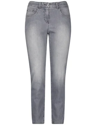 GERRY WEBER Edition - 5-Pocket Jeans Slim Fit grau - Gr. - 46/S