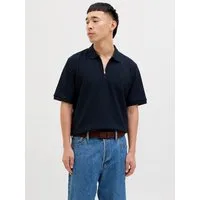 Jack & Jones Poloshirt JJEAUSTIN ZIP POLO SS NOOS mit Polokragen