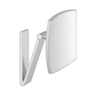 Keuco iLook_move Kosmetikspiegel 17613170000 5-fach Vergrößrung, Wandmodell, 200 x 200 mm, Aluminium-finish