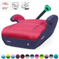 Daliya® Kindersitzerhöhung QUBIX I-Size Sitzerhöhung, Kindersitzerhöhung, Kindersitz, ab: ab 6 Jahre oder 125cm Körpergröße, bis: bis 12 Jahre oder 150cm Körpergröße, ab: 125 cm, bis: 150 cm, (Packung, 1-tlg), I-Size, Gurtfix, ergonomisch, weich, was