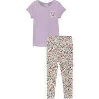 s.Oliver Junior Shirt & Leggings (2-tlg) 2er Set, gemusterte Leggings und Sommershirt, für Girls
