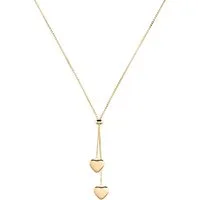 THIORA Edelstahlkette Bora Hearts (Einzel, Einzelartikel), wasserfest, nickelfrei, hypoallergen, verstellbar, Y-Kette, Boxkette