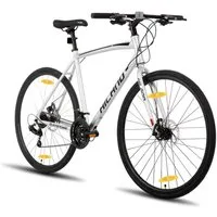 HILAND Rennrad 28 Zoll Rennrad 700C Trekkingrad Rennrad für Damen und Herren, Aluminiumrahmen mit 21 Gang-Schaltung, Scheibenbremse