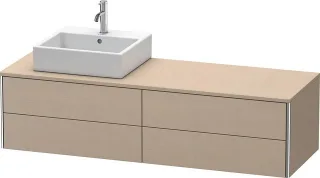 Duravit XSquare Konsolenwaschtischunterbau wandhängend Leinen Matt 1600x548x400 mm - XS4914L7575 XS4914L7575