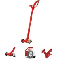 Grafner Elektro-Fugenbürste Unkrautfugenbürste elektrisch inkl. 2 Fugenbürsten 140W Fugenreiniger, inklusive 1x Stahl-Drahtbürste und 1x Nylon-Drahtbürste, 140 Watt