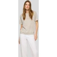 Rabe Kurzarmshirt im Streifen-Look und mit Rundhals