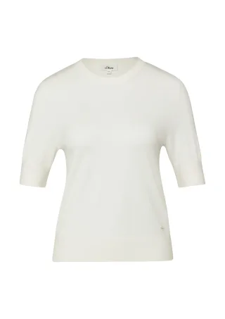 s.Oliver - Strickpullover creme - Gr. - 38