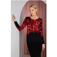 Passioni Strickpullover mit Leopardenmuster im Dip-Dye-Look