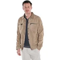 Engbers Lederjacke Herren Leichte Velourslederjacke, Beige