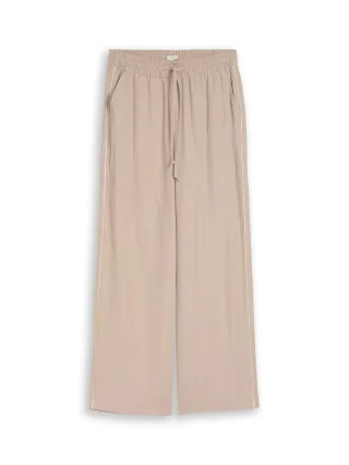 Tom Tailor - Loose Wide Fit Hose soft taupe grey - Gr. - 30