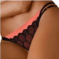LASCANA String Belinda aus schöner Satinware kombiniert mit Spitze