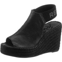 Replay Tyne Sandalette, Sommerschuh, Sandale, Keilabsatz, mit Glitzerlogo an der Ferse