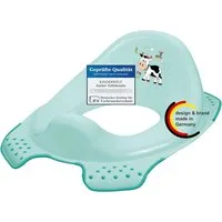 KiNDERWELT Töpfchen Premium Kinder-Toilettensitz Funny Farm aquamarin, Anti-Rutsch-Funktion