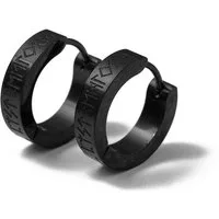Firetti Paar Creolen Schmuck Geschenk Edelstahl Ohrringe "Futhark" Runenreihe der Wikinger, Made in Germany