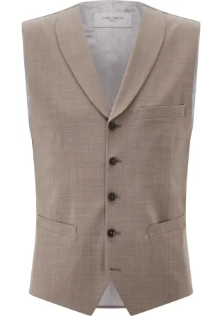 CARL GROSS - CG Warren Weste dunkelbeige - Gr. - 56