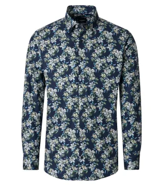 VENTI - Businesshemd Langarm blau - Gr. - 39