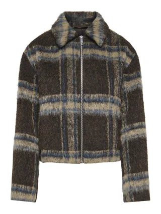 ONLY - ONLKATE CHECK JACKET OTW Coffee Bean - Gr. - L