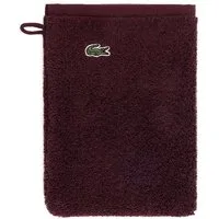 Lacoste Waschhandschuh LLECROCO, (1-St), mit Label-Applikationen