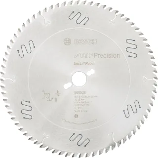 Bosch Kreissägeblatt Top Precision Best for Wood, 315 x 30 x 3,2mm, 72 Zähne - 2608642118