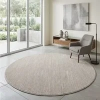 Sehrazat Teppich LIMA, auch als Läufer, rund, Höhe: 10 mm, Kurzflor, Linienstruktur, leichter Glanz, Wohnzimmer