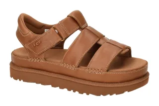 UGG 1154650 TAN Damen Sandalette GOLDENSTAR STRAP - Braun Tan Echtleder Flexibel