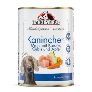 Tackenberg Nassfutter Hund, Adult, Kaninchen mit Karotte 6x400 g