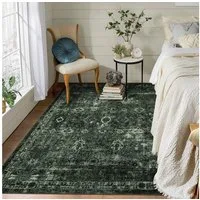 GarveeMore Teppich Wohnzimmer Vintage Waschbarer Teppiche für Schlafzimmer Orientteppiche