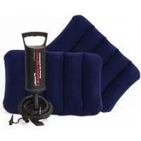 Intex Luftbett Indoor Outdoor Luftbett Queen Airbed 203x183x25cm Pumpe 2 Kissen 64765