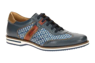 Galizio Torresi 310530 blu/marrone Halbschuhe - echtes Leder - Gummisohle - S...