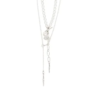pilgrim - Kette 2 en 1 - Breeze silver - Gr. - OS