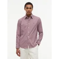 Tommy Hilfiger Langarmhemd FLEX POPLIN GINGHAM SHIRT Regular Fit Flex Cotton Gingham