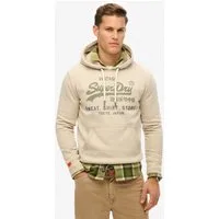 Superdry Kapuzensweatshirt SD-VL HERITAGE RELAXED HOOD aus Baumwollmischung, Relaxed Fit, mit Rippbündchen am Rumpfabschluss