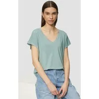 QS Kurzarmshirt T-Shirt Modalmix-Shirt mit Spitzenblende
