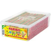HARIBO Süßigkeit, Haribo Pasta Miami Sauer Fruchtgummi 150 Stück Packung 1125g
