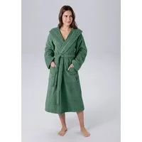 Bruno Banani Unisex-Bademantel Robby, ideal für Sauna & Spa, Standard, Premium und Überlänge, Langform, Walkfrottee, Kapuze, Gürtel, Damen & Herren Bademäntel, Baumwolle, mit Taschen, Sauna, XS-3XL